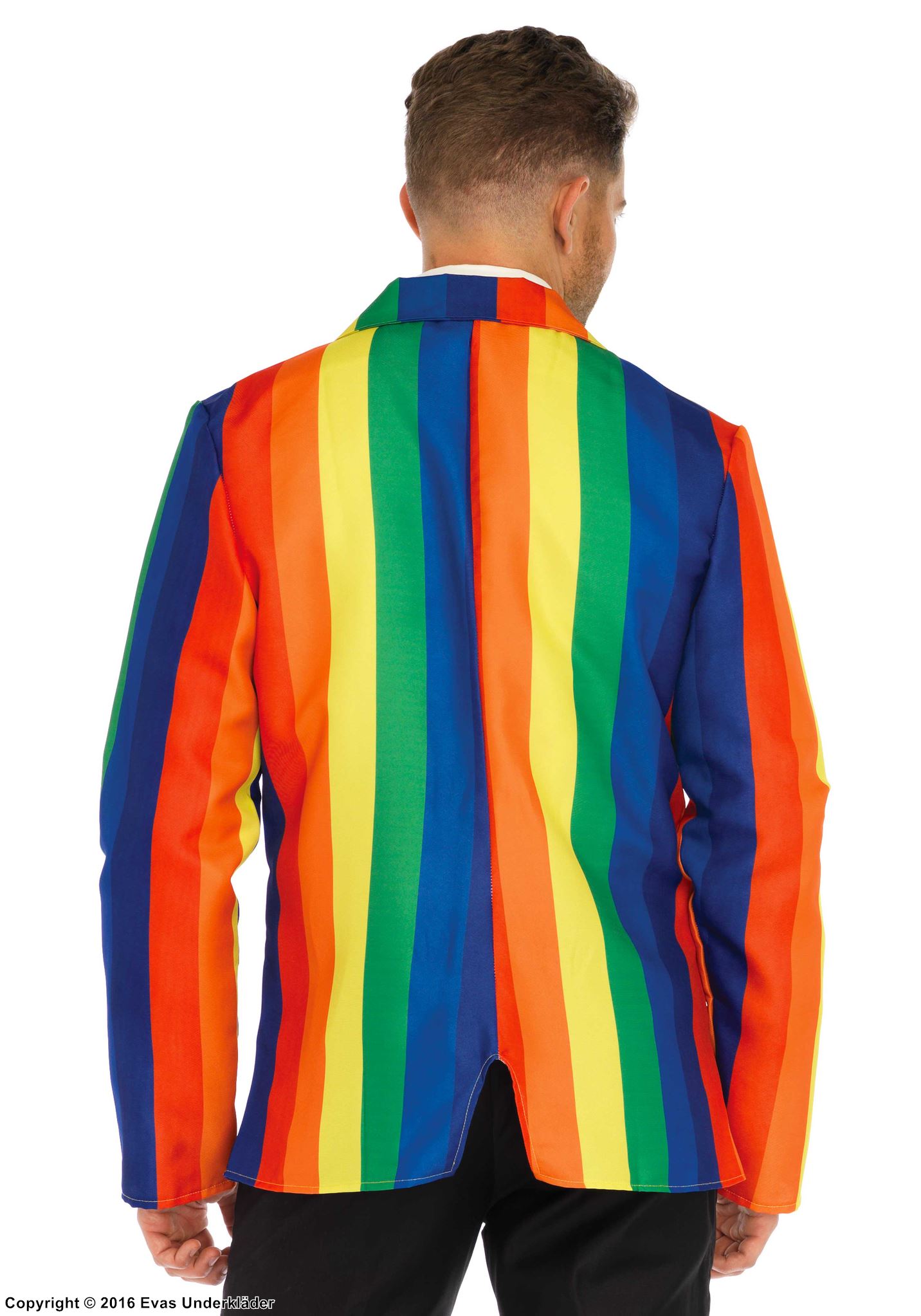 Maskerade-Jacke, Regenbogenfarbe